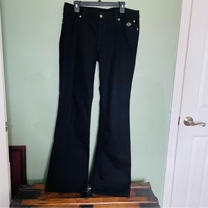 Harley Davidson ladies black jeans size 14 like new